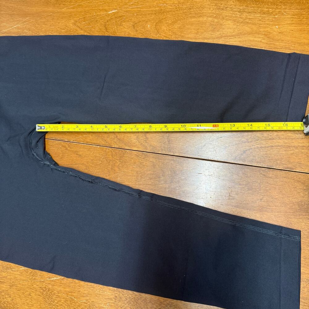 Gymshark Fit Seamless Cropped Leggings Black White Logo Waistband Women's